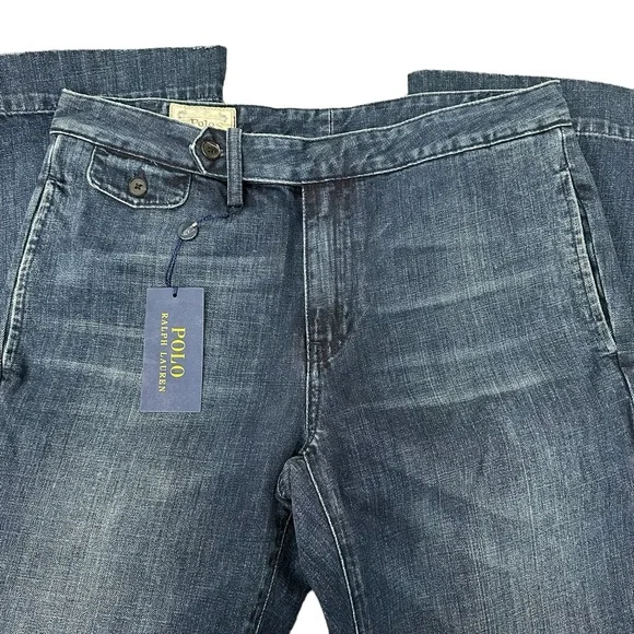 Polo by Ralph Lauren Super Wide Leg Flare Denim Jeans - Picture 3 of 8